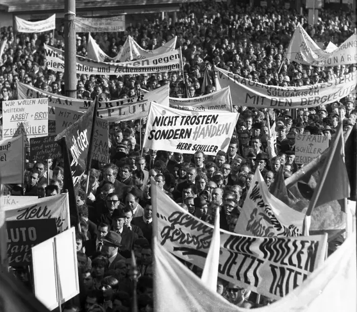 Framed Print : A wave of outrage swept the Ruhr area when the Hansa mine was closed