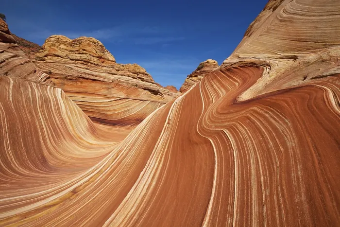 Framed Print : The Wave, rock formation in Coyote Buttes North
