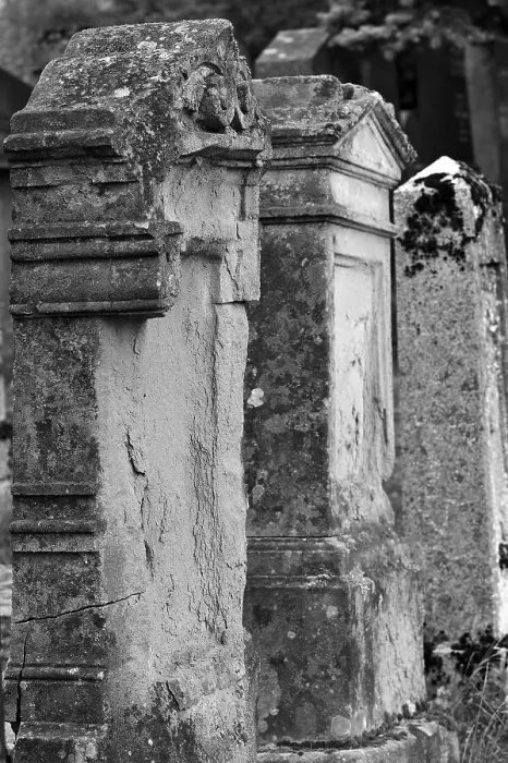 Framed Print : Weathered headstones on the third Jewish cemetery of 1897 Framed Print : Weathered headstones on the third Jewish cemetery of 1897