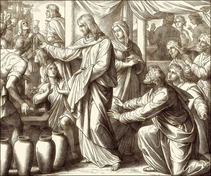 Framed Print : Wedding at Cana, New Testament
