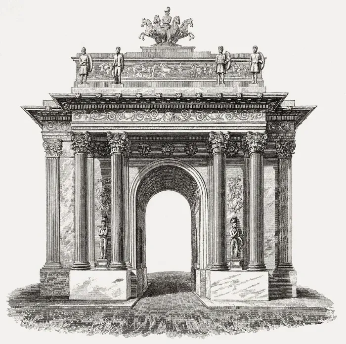 Framed Print : Wellington Arch, Hyde Park, London
