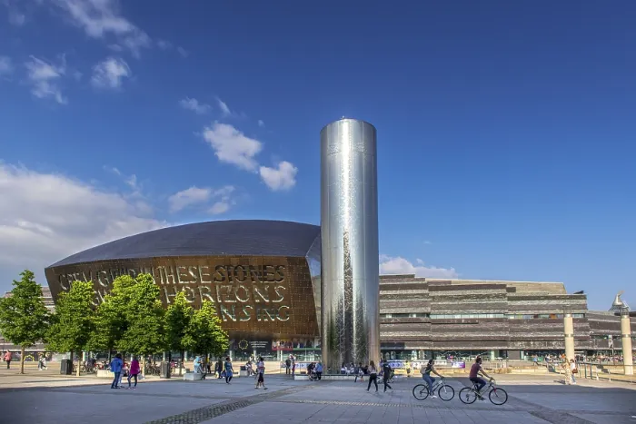 Framed Print : The Welsh Millennium Center, architect Percy Thomas Framed Print : The Welsh Millennium Center, architect Percy Thomas