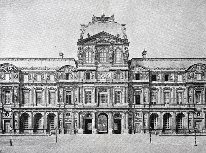 Framed Print : The West Wing of the Louvre in Paris Framed Print : The West Wing of the Louvre in Paris