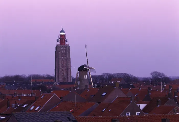 Framed Print : Westkapelle, former church tower now lighthouse