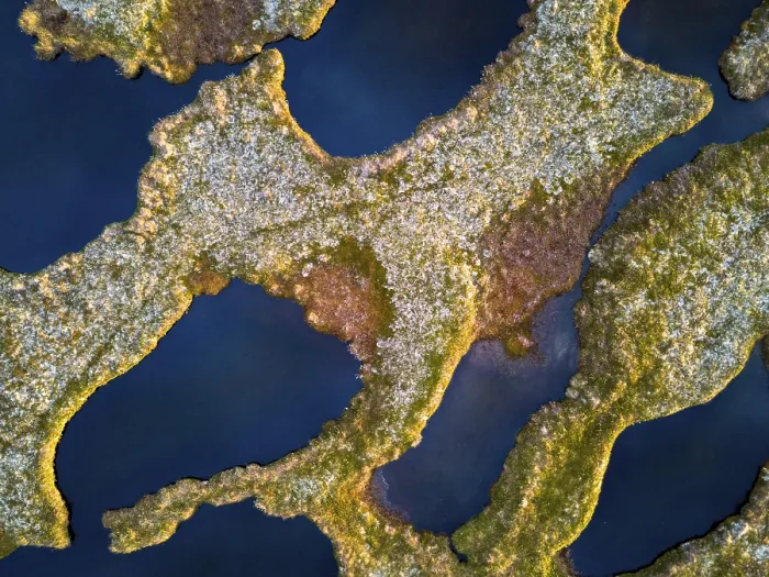 Framed Print : Wetland from above, Vesteralen, Nordland, Norway