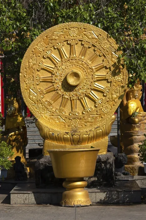 Framed Print : Wheel of Life, Wat Nong Waeng Temple