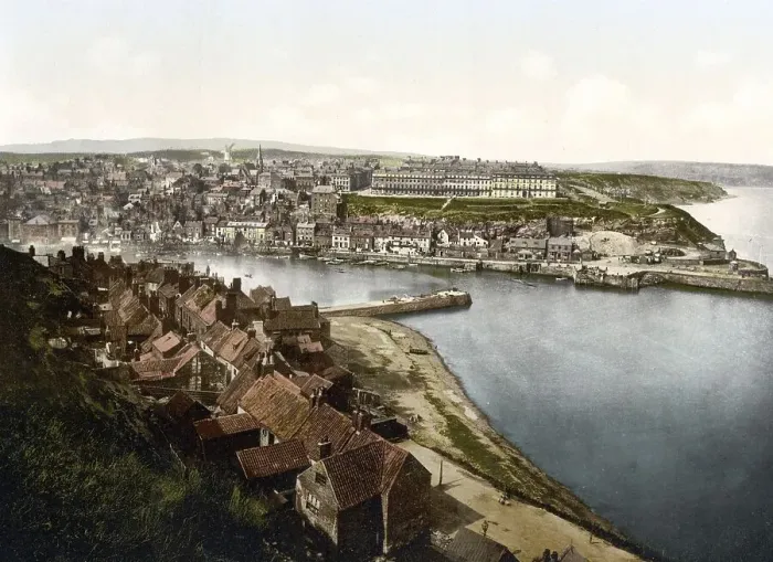 Framed Print : Whitby, from East Cliff, Yorkshire Framed Print : Whitby, from East Cliff, Yorkshire