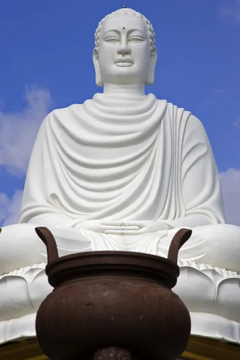 Framed Print : White Buddha, 24m high, Nha Trang, Vietnam, Asia Framed Print : White Buddha, 24m high, Nha Trang, Vietnam, Asia