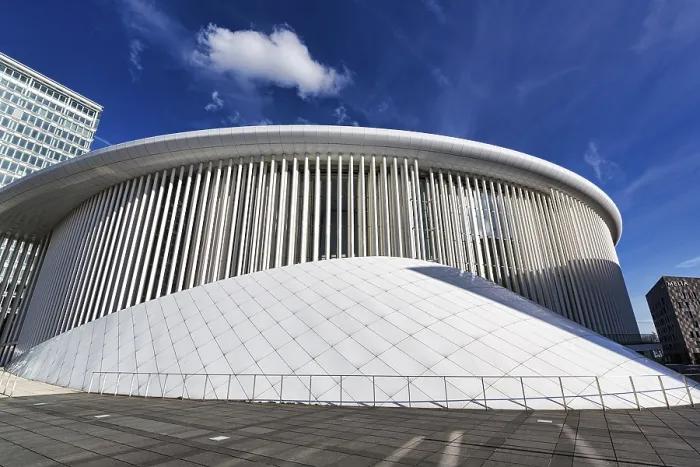 Framed Print : White Concert Hall, Philharmonie Luxembourg