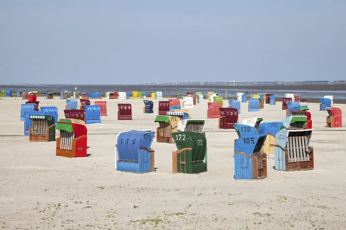 Framed Print : Wicker beach chairs on the beach Framed Print : Wicker beach chairs on the beach