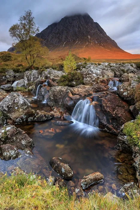 Framed Print : Wild river, waterfall, autumn colours Framed Print : Wild river, waterfall, autumn colours