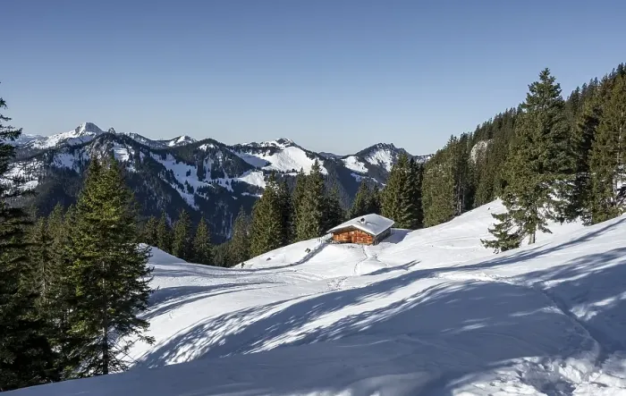 Framed Print : Wildfeld Alm, mountains in winter Framed Print : Wildfeld Alm, mountains in winter