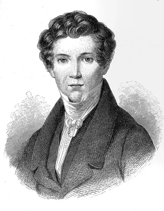 Framed Print : Wilhelm Hauff (1802 - 1827), writer