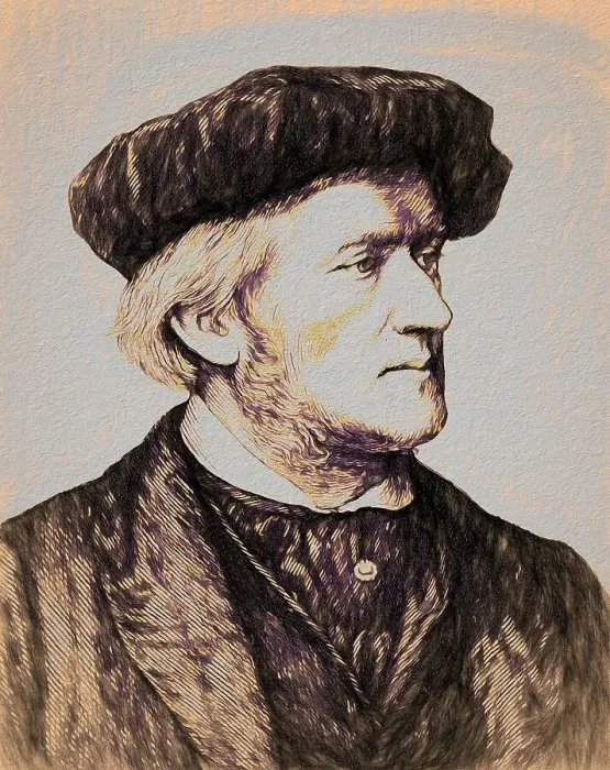 Framed Print : Wilhelm Richard Wagner, 1813, 1883