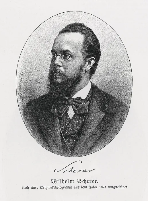 Framed Print : Wilhelm Scherr (1841-1886) from Konnecke Bilderatlas zur Geschichte der Deutschen Litteratur Marburg
