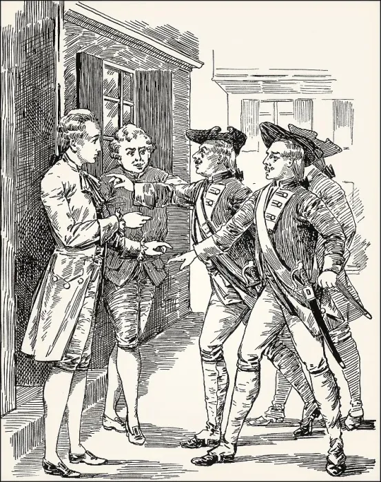 Framed Print : Wilhelm stops the guard, scene from the novel Wilhelm Meister's Apprenticeship Framed Print : Wilhelm stops the guard, scene from the novel Wilhelm Meister's Apprenticeship