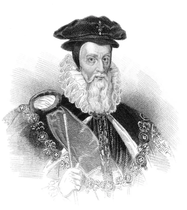 Framed Print : William Cecil, 1. Baron Burghley oder Burleigh