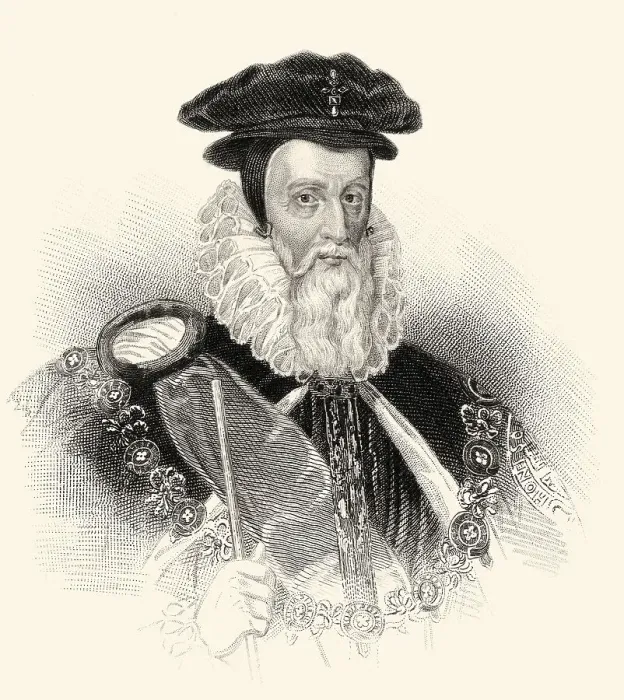 Framed Print : William Cecil, 1. Baron Burghley oder Burleigh