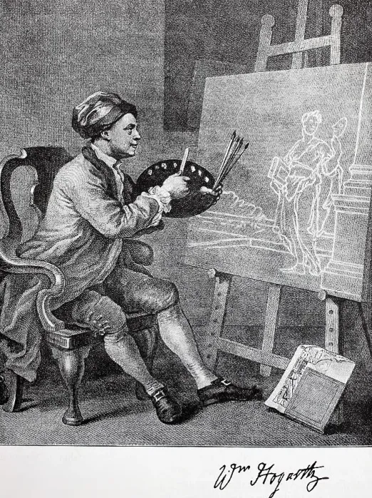 Framed Print : William Hogarth, FRSA, 10 November 1697