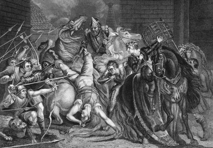 Framed Print : William Walworth Lord Mayor of London Killing Wat Tyler in Smithfiled in 1381 on engraving from the 1800s Framed Print : William Walworth Lord Mayor of London Killing Wat Tyler in Smithfiled in 1381 on engraving from the 1800s