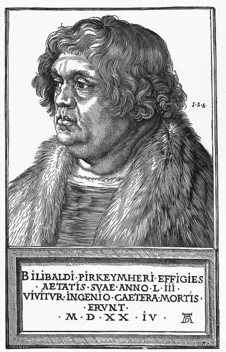 Framed Print : Willibald Pirkheimer (1470 - 1530) humanist