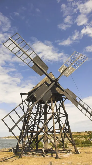 Framed Print : Windmill, Jordansham, Island Oland, Sweden