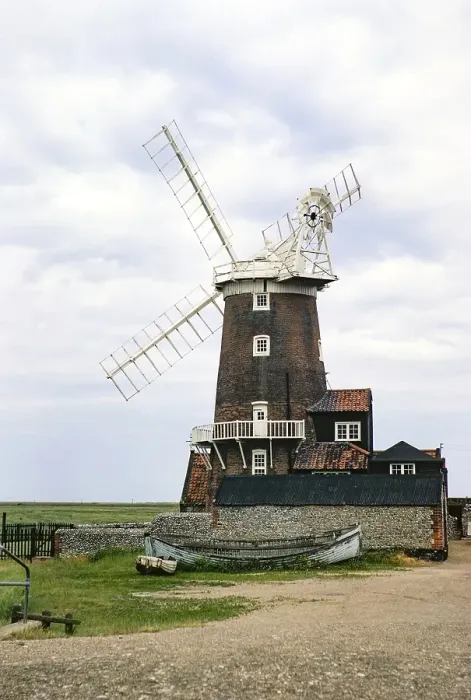 Framed Print : Windmuehle, Cley next the Sea, Norfolk, England, UK, Juli 1970