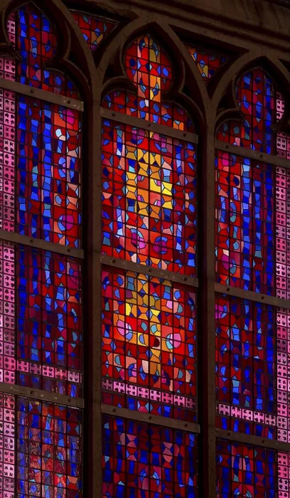 Framed Print : Window by Karl-Martin Hartmann in the choir N-II Framed Print : Window by Karl-Martin Hartmann in the choir N-II