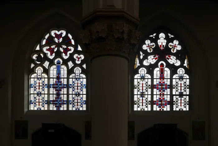 Framed Print : Window in the south aisle (Maria Katzgrau)