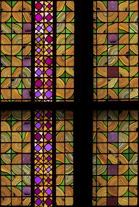 Framed Print : Windows by Karl-Martin Hartmann on the west side N-X (Jakobusfenster)