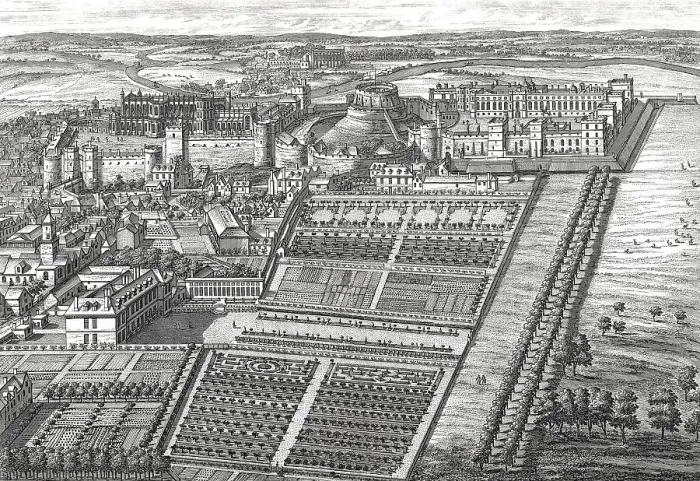Framed Print : Windsor Castle, 1707, royal residence at Windsor