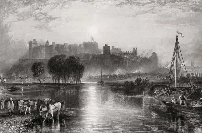 Framed Print : Windsor Castle, 1831, royal residence at Windsor Framed Print : Windsor Castle, 1831, royal residence at Windsor