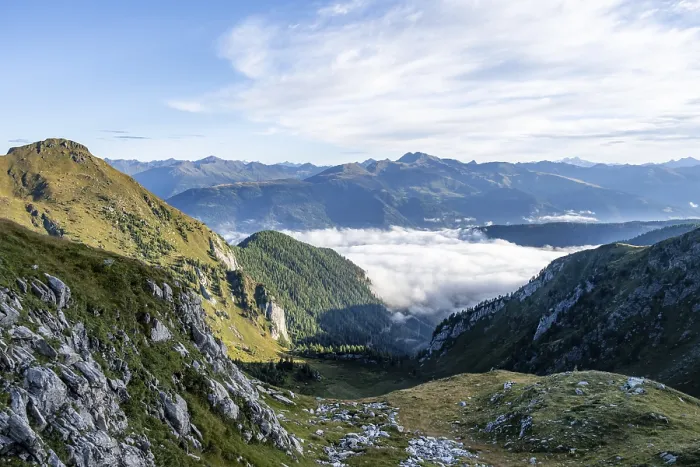 Framed Print : Winkler Tal, mountain valley, Carnic High Trail