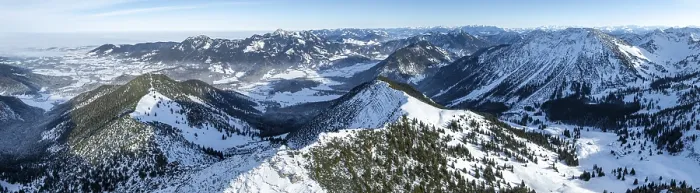 Framed Print : Winter, Alpine panorama with Aiplspitz