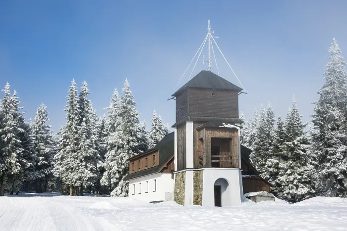 Framed Print : Winter in the Giant Mountains in the Czech Republic