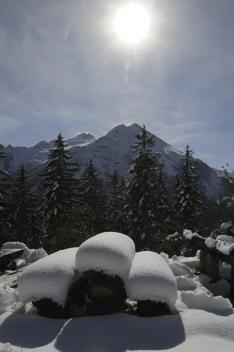 Framed Print : Winter in Hochkrimml, winter, sun