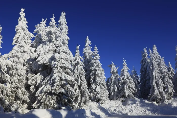Framed Print : Winter landscape in the Fichtelgebirge