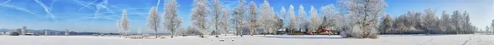 Framed Print : Winter landscape, panorama, snow