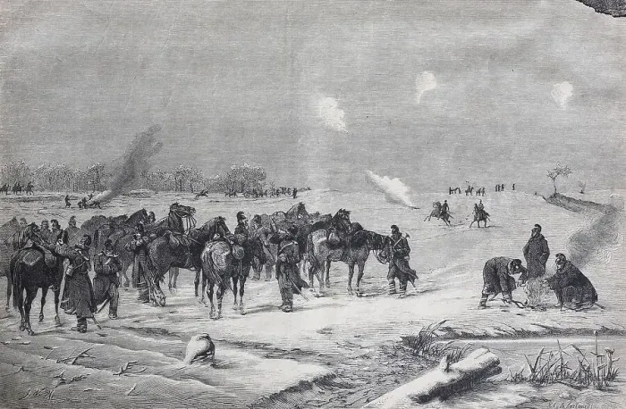 Framed Print : Winter Memory from the Paris Days of 1870