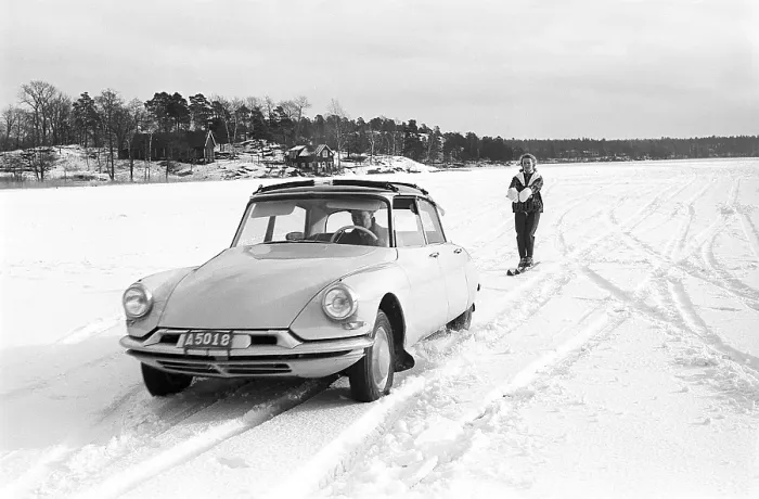 Framed Print : A winter's day in the 1960s