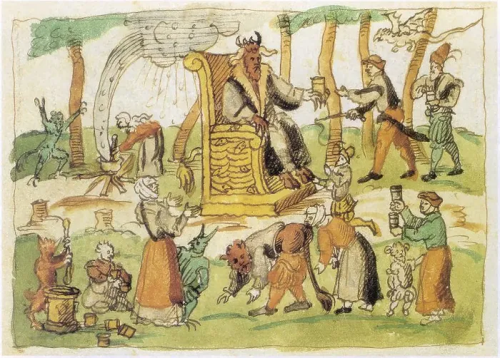 Framed Print : Witches Sabbath or Devil's Dance
