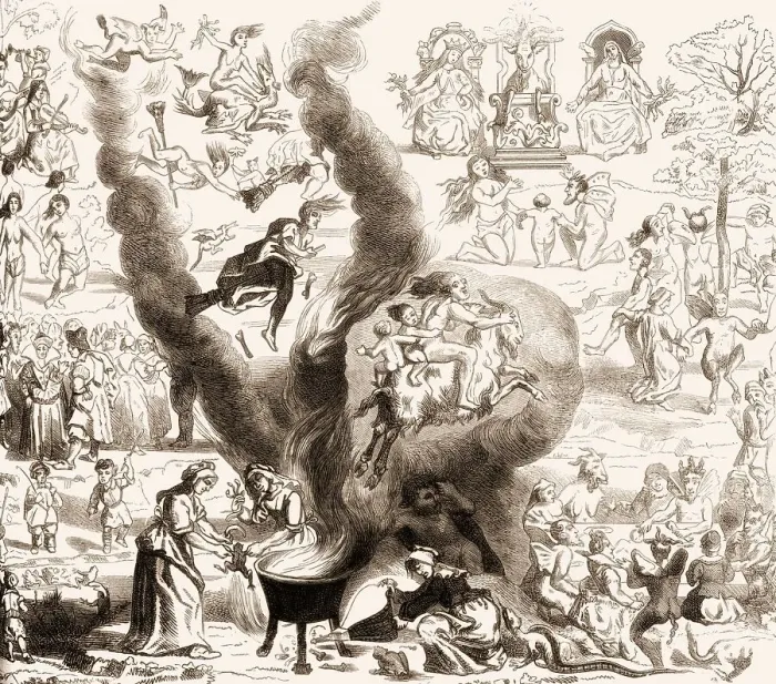 Framed Print : A Witches Sabbath in Middle Ages Framed Print : A Witches Sabbath in Middle Ages