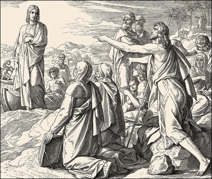 Framed Print : Witness of John the Baptist, New Testament Framed Print : Witness of John the Baptist, New Testament