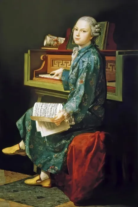 Framed Print : Wolfgang Amadeus Mozart at the age of 11, 1756 - 1791, composer of classical music, First Viennese School, digitally edited Framed Print : Wolfgang Amadeus Mozart at the age of 11, 1756 - 1791, composer of classical music, First Viennese School, digitally edited