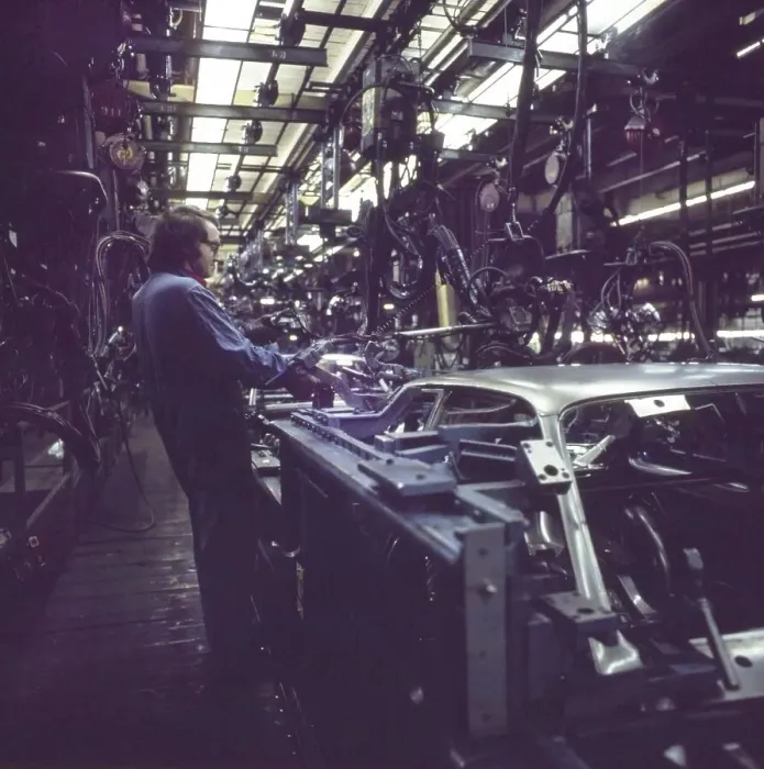 Framed Print : Wolfsburg. VW plant ca. 1972-75. Production Framed Print : Wolfsburg. VW plant ca. 1972-75. Production