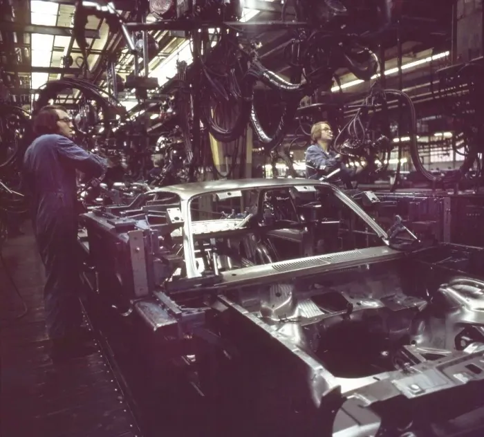 Framed Print : Wolfsburg. VW plant ca. 1972-75. Production Framed Print : Wolfsburg. VW plant ca. 1972-75. Production