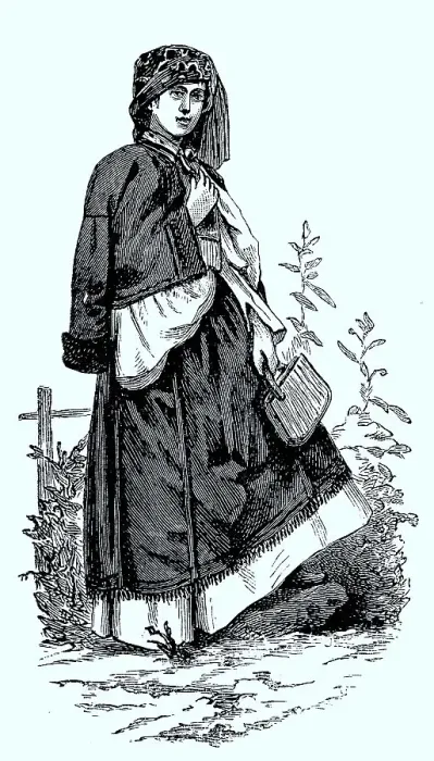 Framed Print : Woman from Romania, ca 1880, Historic Framed Print : Woman from Romania, ca 1880, Historic