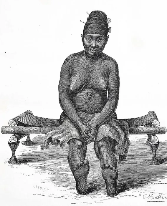 Framed Print : Woman from Tiger Island on the Parana River in 1860