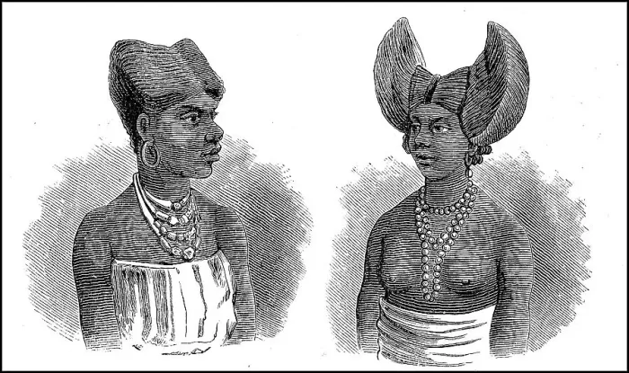 Framed Print : Women from Gabon, Women in the 19th century Framed Print : Women from Gabon, Women in the 19th century