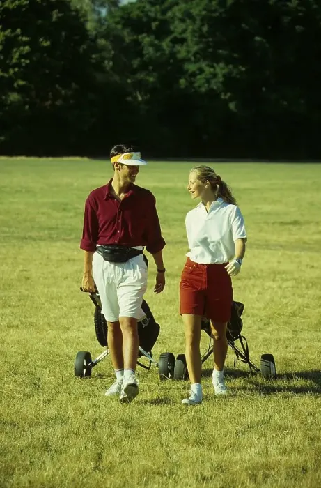 Framed Print : Women golfers on the golf course